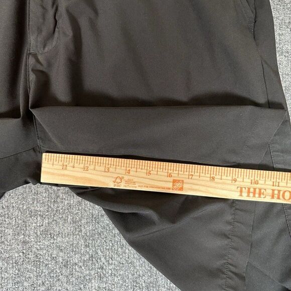 Adidas Short Mens 38 Black Golf Chino Flat Front Performance Stretch Lightweight - Picture 7 of 9